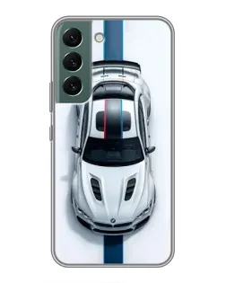 Чехол для Samsung Galaxy S22 с картинкой «Вид сверху — BMW M»