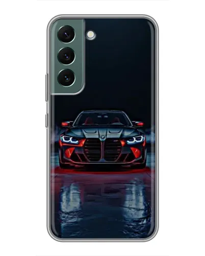 Чехол для Samsung Galaxy S22 с картинкой «BMW на мокрой дороге» Чехол для Samsung Galaxy S22 с картинкой «BMW на мокрой дороге»