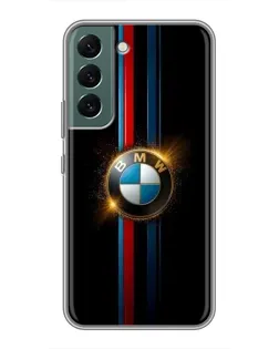 Чехол для Samsung Galaxy S22 с картинкой «BMW M-Power неон»