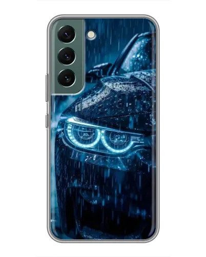 Чехол для Samsung Galaxy S22 с картинкой «BMW под дождем» Чехол для Samsung Galaxy S22 с картинкой «BMW под дождем»