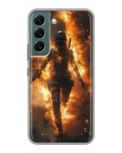 Чохол для Samsung Galaxy S22 з картинкою «BMW — швидкість у дощі»