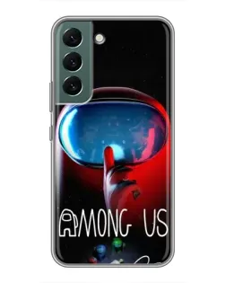 Чохол для Samsung Galaxy S22 з картинкою «Червоний імпостер — макро» Чохол для Samsung Galaxy S22 з картинкою «Червоний імпостер — макро»