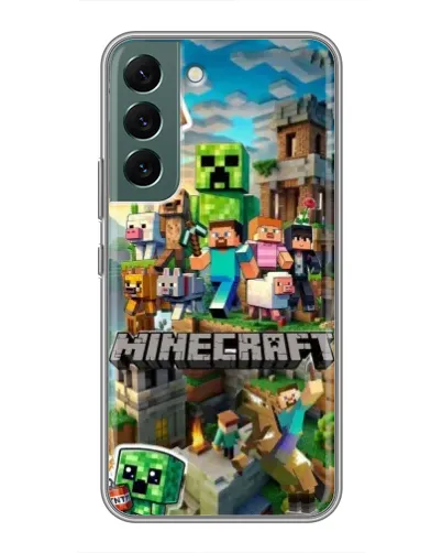 Чехол для Samsung Galaxy S22 с картинкой «Замок Minecraft» Чехол для Samsung Galaxy S22 с картинкой «Замок Minecraft»
