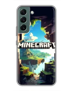 Чохол для Samsung Galaxy S22 з картинкою «Печера Майнкрафт»