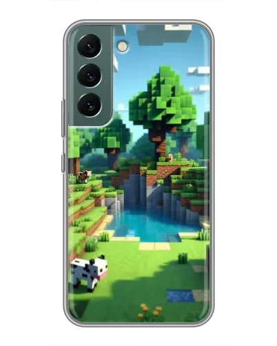 Чехол для Samsung Galaxy S22 с картинкой «Minecraft летний день» Чехол для Samsung Galaxy S22 с картинкой «Minecraft летний день»
