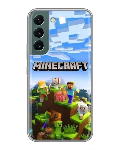 Чехол для Samsung Galaxy S22 с картинкой «Minecraft классический мир» Чехол для Samsung Galaxy S22 с картинкой «Minecraft классический мир»