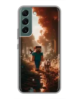 Чохол для Samsung Galaxy S22 з картинкою «Стів у лісі»