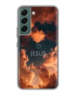 Чехол для Samsung Galaxy S22 с картинкой «Сияние Имени Jesus»