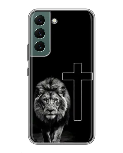 Чехол для Samsung Galaxy S22 с картинкой «Лев и Крест» Чехол для Samsung Galaxy S22 с картинкой «Лев и Крест»