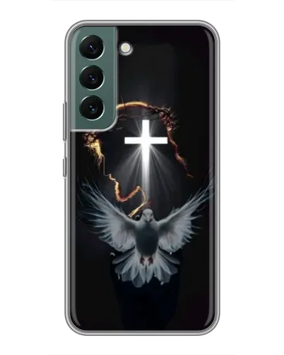 Чехол для Samsung Galaxy S22 с картинкой «Голубь и Свет» Чехол для Samsung Galaxy S22 с картинкой «Голубь и Свет»