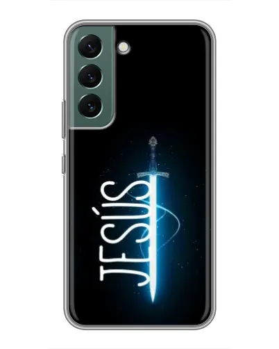 Чехол для Samsung Galaxy S22 с картинкой «Меч Духа Jesus» Чехол для Samsung Galaxy S22 с картинкой «Меч Духа Jesus»