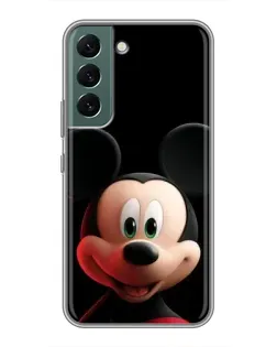 Чехол для Samsung Galaxy S22 с картинкой «Улыбающийся Микки Маус»