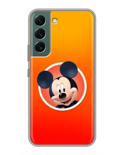 Чехол для Samsung Galaxy S22 с картинкой «Mickey в круге»