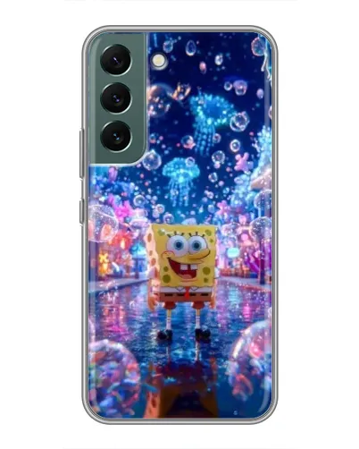 Чехол для Samsung Galaxy S22 с картинкой «Неоновый океан»