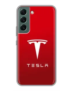 Чохол для Samsung Galaxy S22 з картинкою «Tesla Red Classic»