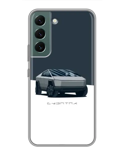 Чехол для Samsung Galaxy S22 с картинкой «Серебристый Cybertruck Tesla» Чехол для Samsung Galaxy S22 с картинкой «Серебристый Cybertruck Tesla»