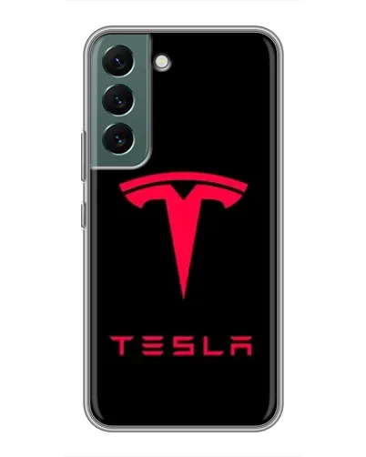 Чехол для Samsung Galaxy S22 с картинкой «Tesla Red Logo» Чехол для Samsung Galaxy S22 с картинкой «Tesla Red Logo»