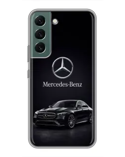 Чехол для Samsung Galaxy S22 с картинкой «Mercedes — решетка радиатора»