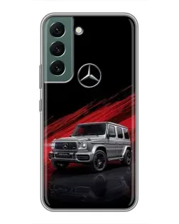 Чехол для Samsung Galaxy S22 с картинкой «Mercedes G-Class красный»