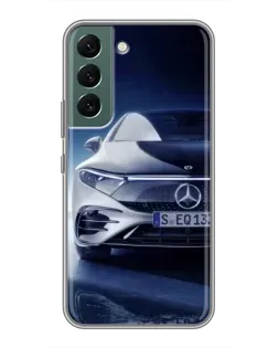 Чехол для Samsung Galaxy S22 с картинкой «Mercedes EQ — будущее»