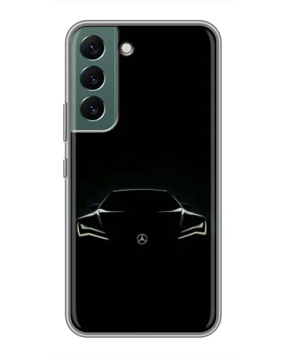 Чехол для Samsung Galaxy S22 с картинкой «Mercedes — силуэт авто» Чехол для Samsung Galaxy S22 с картинкой «Mercedes — силуэт авто»