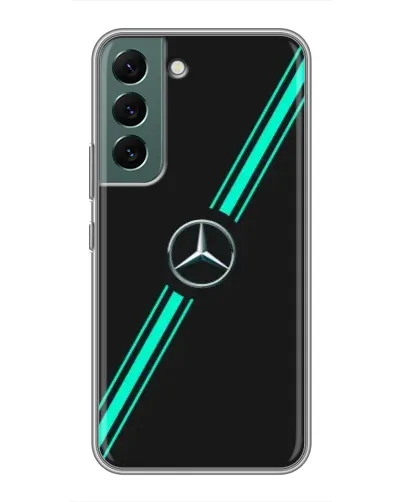 Чехол для Samsung Galaxy S22 с картинкой «Спортивные линии Mercedes» Чехол для Samsung Galaxy S22 с картинкой «Спортивные линии Mercedes»