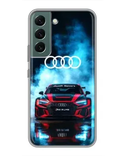Чохол для Samsung Galaxy S22 з картинкою «Audi Sport — неон»