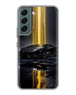 Чехол для Samsung Galaxy S22 с картинкой «Ночной Lamborghini драйв»