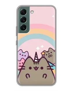 Чехол для Samsung Galaxy S22 с картинкой «Единорог Pusheen»