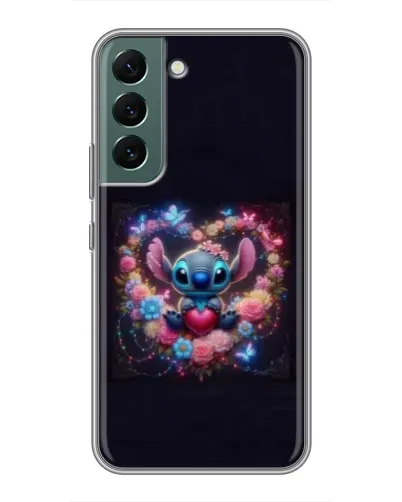 Чохол для Samsung Galaxy S22 з картинкою «Stitch у квітах» Чохол для Samsung Galaxy S22 з картинкою «Stitch у квітах»