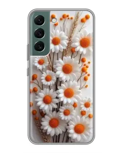 Чехол для Samsung Galaxy S22 с картинкой «Белые сухоцветы» Чехол для Samsung Galaxy S22 с картинкой «Белые сухоцветы»