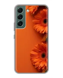 Чехол для Samsung Galaxy S22 с картинкой «Оранжевые герберы» Чехол для Samsung Galaxy S22 с картинкой «Оранжевые герберы»