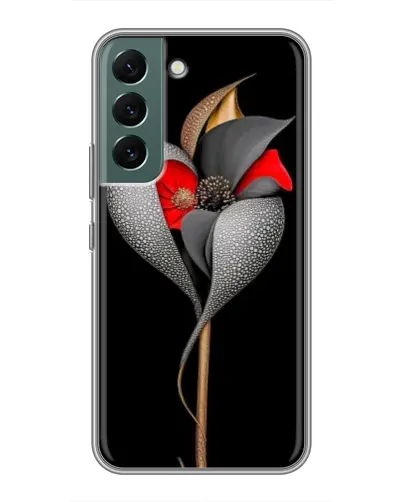 Чехол для Samsung Galaxy S22 с картинкой «Серебряный фантазийный цветок» Чехол для Samsung Galaxy S22 с картинкой «Серебряный фантазийный цветок»