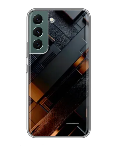 Чохол для Samsung Galaxy S22 з картинкою «Чорні геометричні блоки» Чохол для Samsung Galaxy S22 з картинкою «Чорні геометричні блоки»