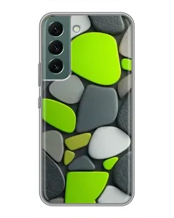 Чохол для Samsung Galaxy S22 з картинкою «Яскрава неонова галька»