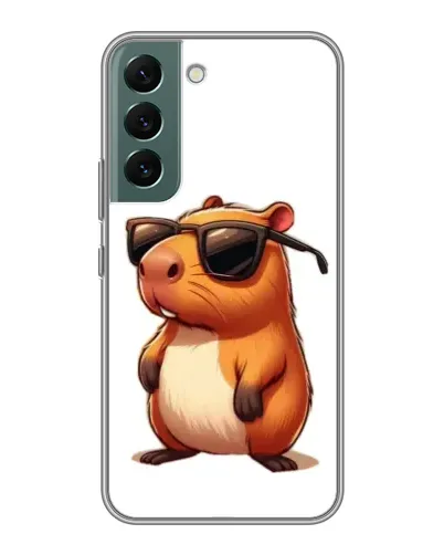 Чехол для Samsung Galaxy S22 с картинкой «Капибара в очках» Чехол для Samsung Galaxy S22 с картинкой «Капибара в очках»