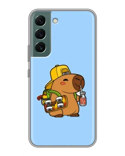 Чехол для Samsung Galaxy S22 с картинкой «Капибара на скейте» Чехол для Samsung Galaxy S22 с картинкой «Капибара на скейте»
