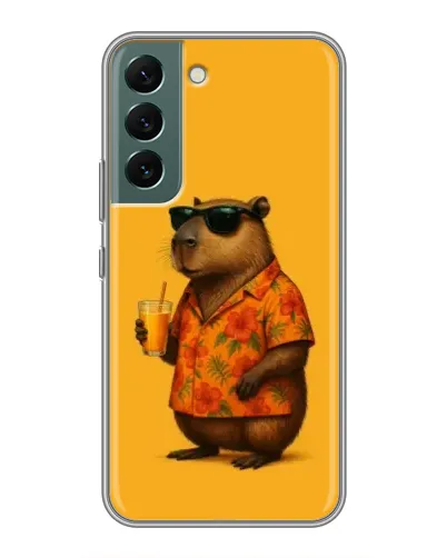 Чехол для Samsung Galaxy S22 с картинкой «Капибара на отдыхе» Чехол для Samsung Galaxy S22 с картинкой «Капибара на отдыхе»