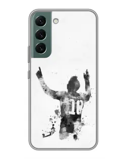 Чохол для Samsung Galaxy S22 з картинкою «Чорно-білий силует Мессі» Чохол для Samsung Galaxy S22 з картинкою «Чорно-білий силует Мессі»
