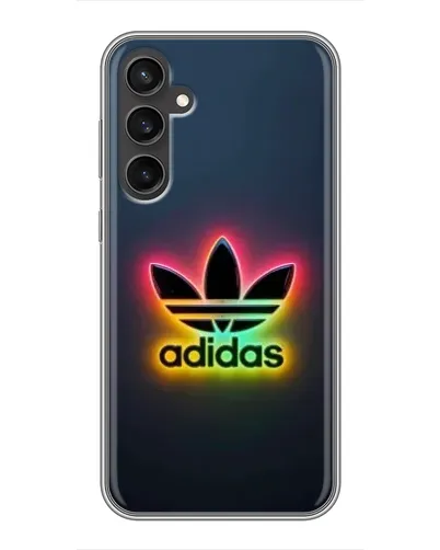 Чехол для Samsung Galaxy S23 FE с картинкой «Неоновый Adidas»