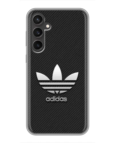Чехол для Samsung Galaxy S23 FE с картинкой «Adidas Карбоновая текстура»