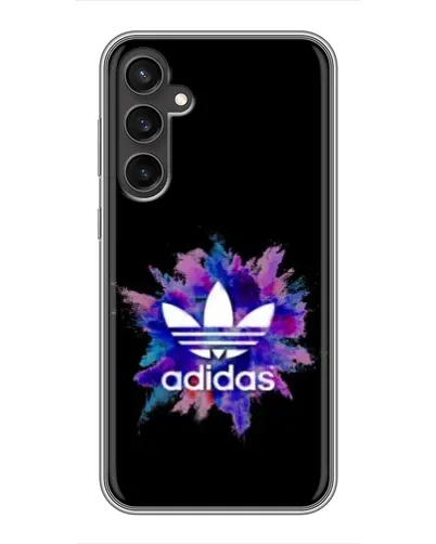 Чехол для Samsung Galaxy S23 FE с картинкой «Взрыв красок Adidas»