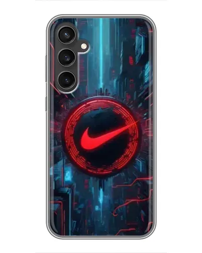 Чехол для Samsung Galaxy S23 FE с картинкой «Техногенный стиль Nike»