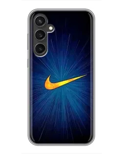 Чехол для Samsung Galaxy S23 FE с картинкой «Синий пульс Nike»