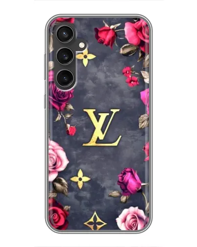 Чехол для Samsung Galaxy S23 FE с картинкой «Цветочный Louis Vuitton»