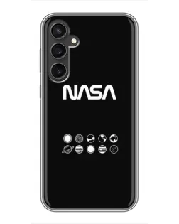 Чехол для Samsung Galaxy S23 FE с картинкой «NASA — технический принт» Чехол для Samsung Galaxy S23 FE с картинкой «NASA — технический принт»