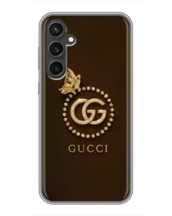 Чехол для Samsung Galaxy S23 FE с картинкой «Gucci — золотая бабочка» Чехол для Samsung Galaxy S23 FE с картинкой «Gucci — золотая бабочка»