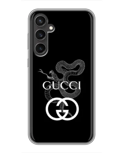 Чехол для Samsung Galaxy S23 FE с картинкой «Gucci — серебряная змея» Чехол для Samsung Galaxy S23 FE с картинкой «Gucci — серебряная змея»