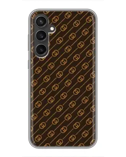 Чехол для Samsung Galaxy S23 FE с картинкой «Gucci — золотые диагонали» Чехол для Samsung Galaxy S23 FE с картинкой «Gucci — золотые диагонали»