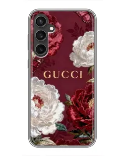 Чехол для Samsung Galaxy S23 FE с картинкой «Gucci — бордовые розы» Чехол для Samsung Galaxy S23 FE с картинкой «Gucci — бордовые розы»